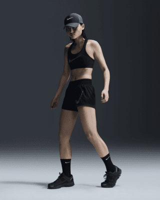★ Nike★ Dry Fit One Swoosh Mid Rise Shorts W Black HJ2196 Nike Dri-FIT One Swoosh Women's Mid-Rise Brief-Lined Running